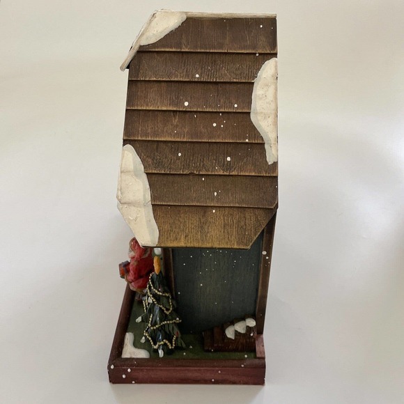 Wooden San Francisco Music Box Company House Plays Santa Claus is Coming to Town - Picture 3 of 11